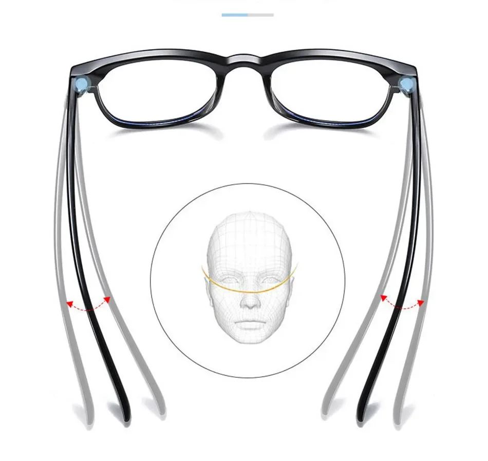 Montura De Gafas De Ordenador Transparente Clásica Para Hombre Y Mujer