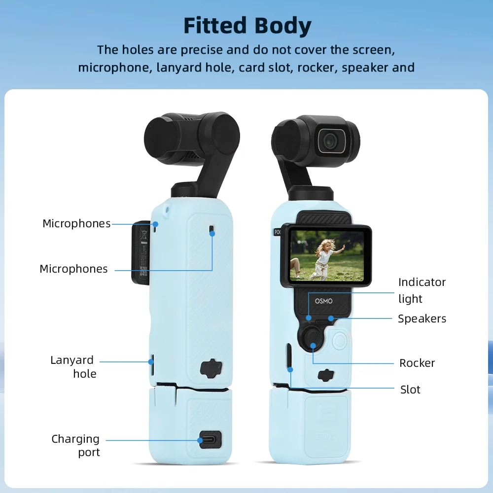 Funda Para Dji Osmo Pocket 3, Funda Protectora De Silicona, Accesorios De Carcasa De Cámara
