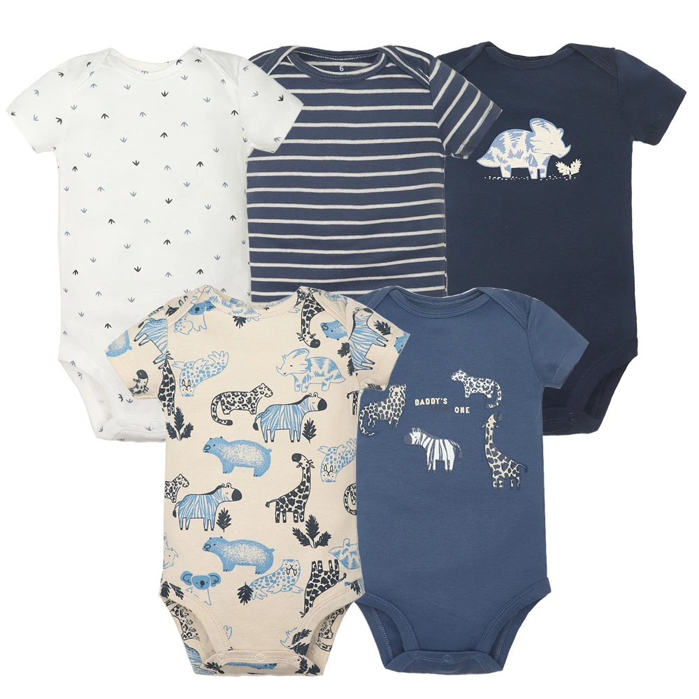 Monos Para Bebés Para Niños Y Niñas, Ropa De Algodón De Manga Corta Para Niños De 6 A 24 Meses