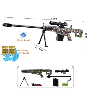 Imagen del producto Juguete de pistola de francotirador Barrett de alta velocidad con bomba de chorro de gel | Compra online en Tiendafiable