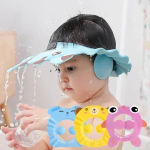 Imagen del producto gorro ajustable para lavar el cabello para niños, protege la cubierta de la cabeza | Compra online en Tiendafiable