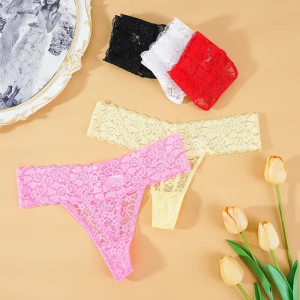 Imagen Del Producto Bragas Florales De Encaje Para Mujer | Compra Online En Tiendafiable
