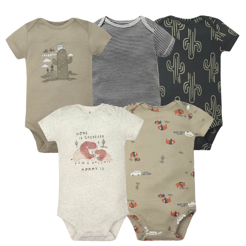 Monos Para Bebés Para Niños Y Niñas, Ropa De Algodón De Manga Corta Para Niños De 6 A 24 Meses