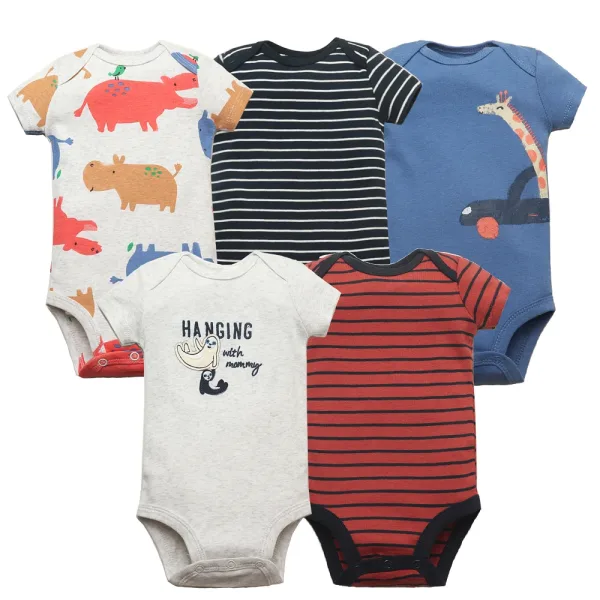 Imagen Del Producto Monos Para Bebés Para Niños Y Niñas, Ropa De Algodón De Manga Corta Para Niños De 6 A 24 Meses | Compra Online En Tiendafiable