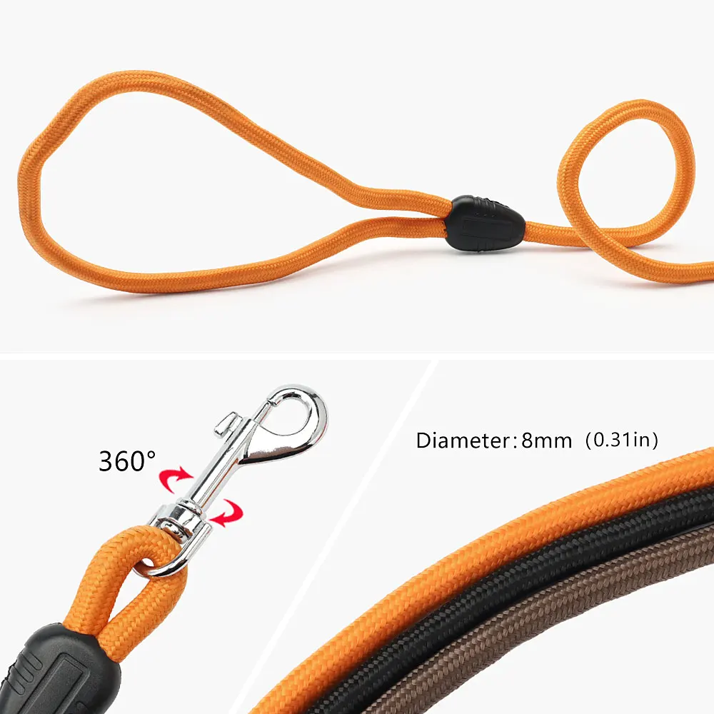Nuevo Correas Resistentes De 8Mm Para Perros Y Gatos