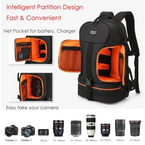 Imagen Informativa: Mochila Fotográfica Premium: Protección Y Estilo Para Tu Dslr En Aventuras Al Aire Libre | Tiendafiable