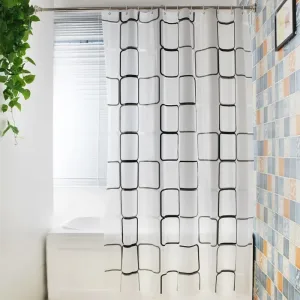 Imagen Informativa: Cortina De Ducha Impermeable Para Decoración De Baño | Tiendafiable