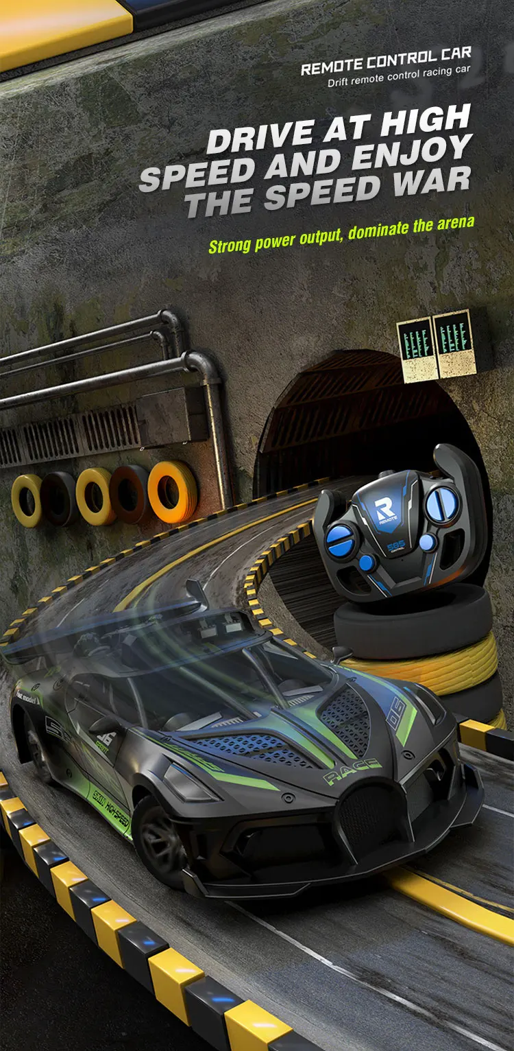 Cautivador Coche De Carreras A Control Remoto