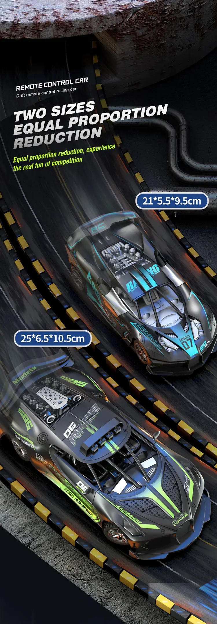 Cautivador Coche De Carreras A Control Remoto