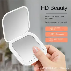 Imagen informativa: Mini Espejo de Maquillaje portatil con Luces LED | Tiendafiable