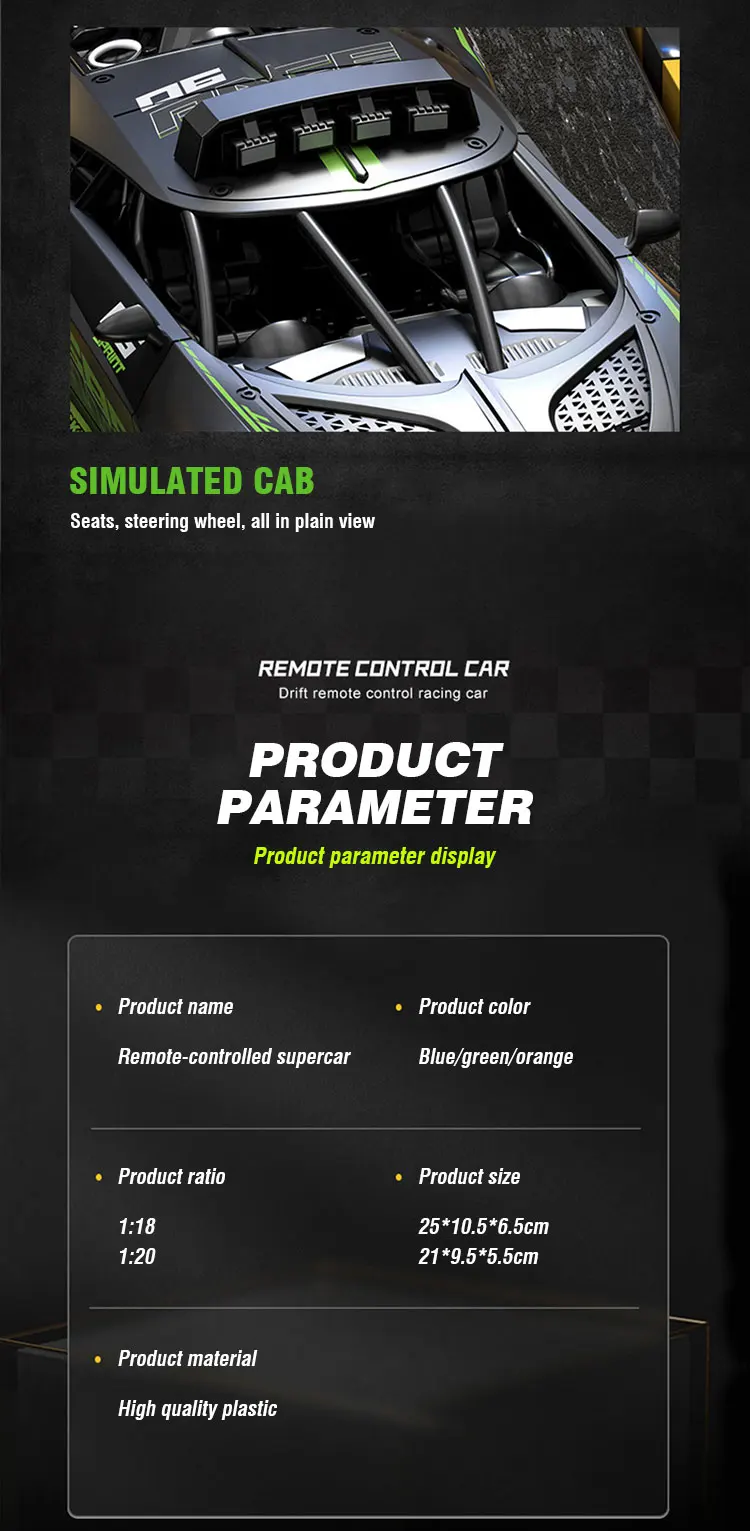 Cautivador Coche De Carreras A Control Remoto