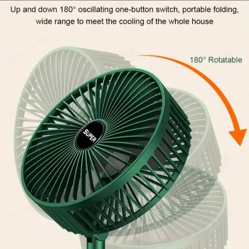 Increíble Ventilador Plegable Telescópico: Tu Compañero Fresco En Cualquier Lugar