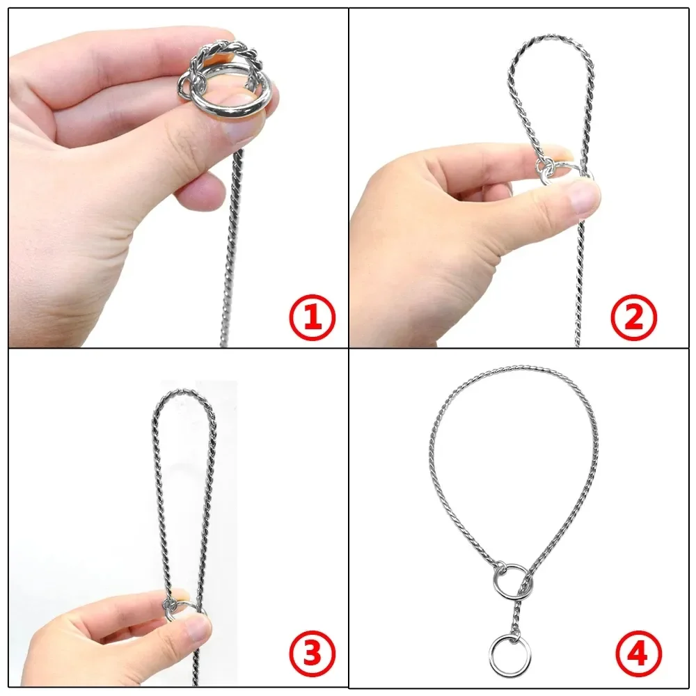 Eficaz Collar De Cadena De Mascota Duradero Para Mascotas