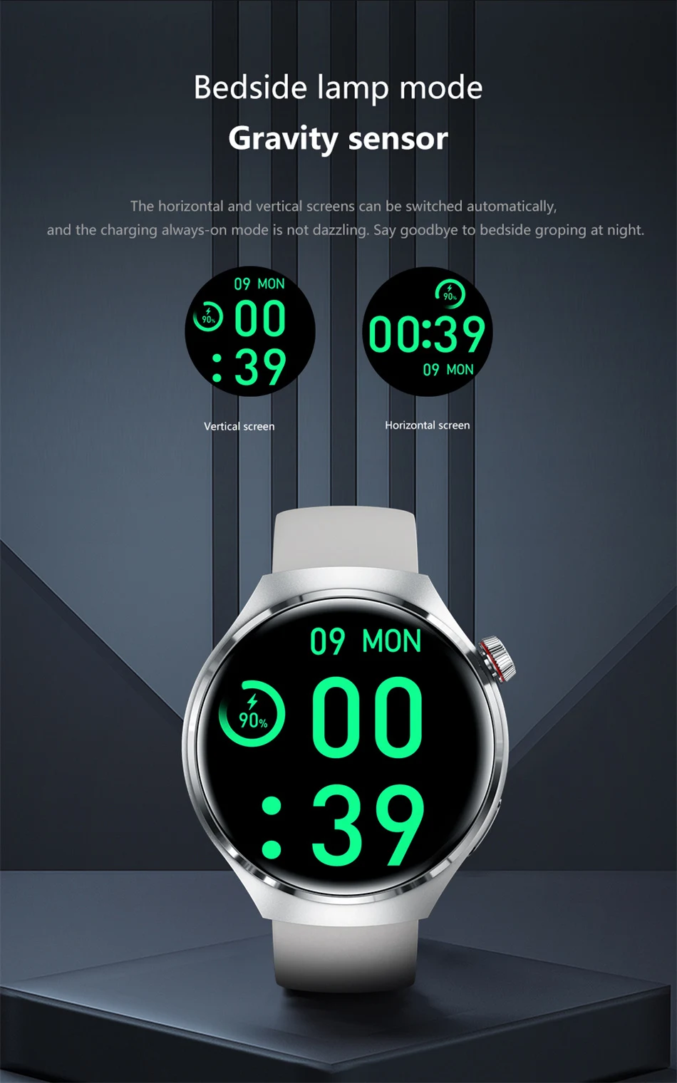 Reloj Inteligente Resistente Al Agua Con Monitor Cardíaca