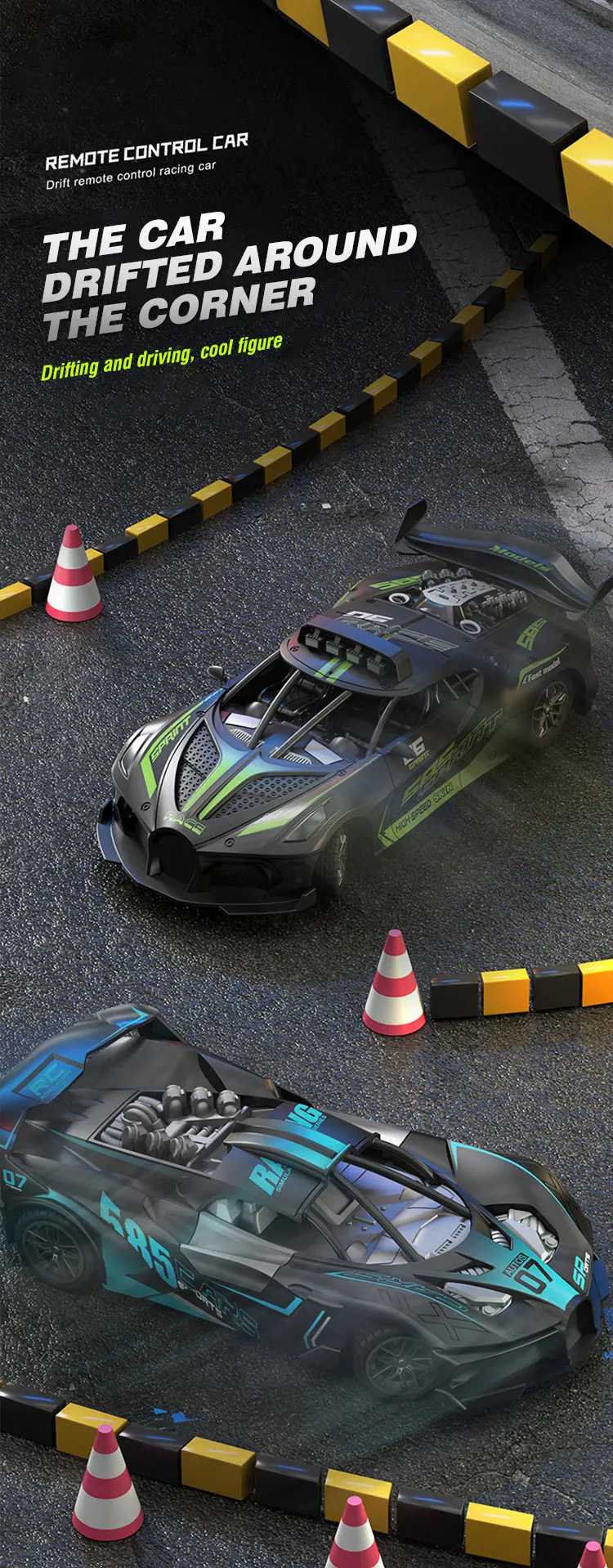 Cautivador Coche De Carreras A Control Remoto