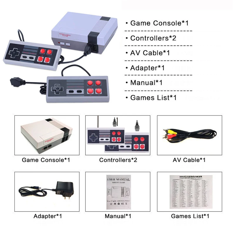 Consola De Juegos Retro Clásicos Con Alta Calidad