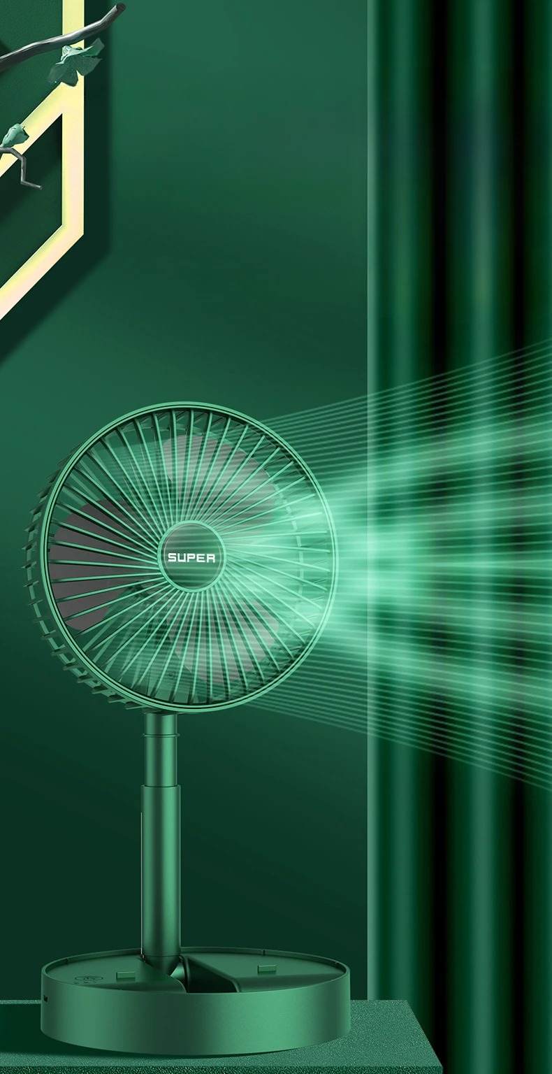Increíble Ventilador Plegable Telescópico: Tu Compañero Fresco En Cualquier Lugar
