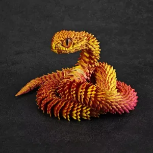 Imagen informativa: Figura de acción con estampado 3D de serpiente para regalo de decoración del hogar | Tiendafiable