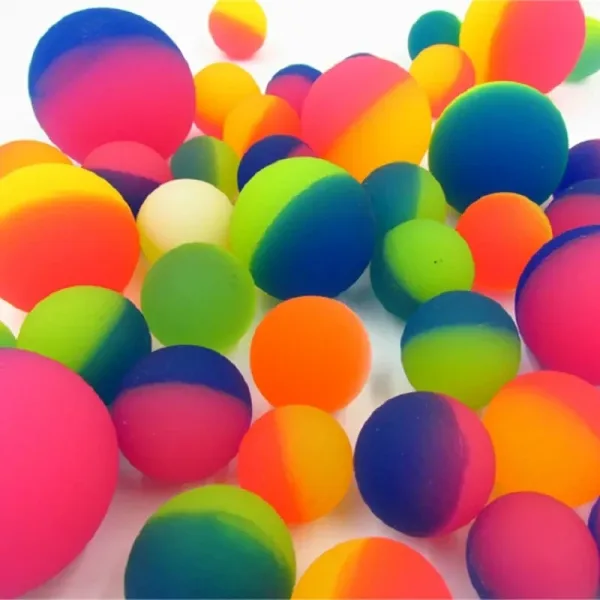 Imagen Informativa: Pelota Elástica De Goma Bicolor De Juguete | Tiendafiable