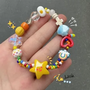 Imagen Informativa: Pulsera De Cuentas Coloridas Y Elásticas Simples | Tiendafiable