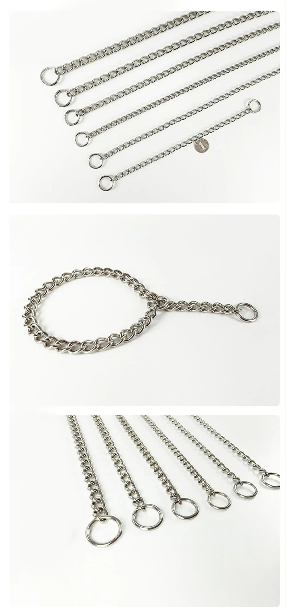 Eficaz Collar De Cadena De Mascota Duradero Para Mascotas