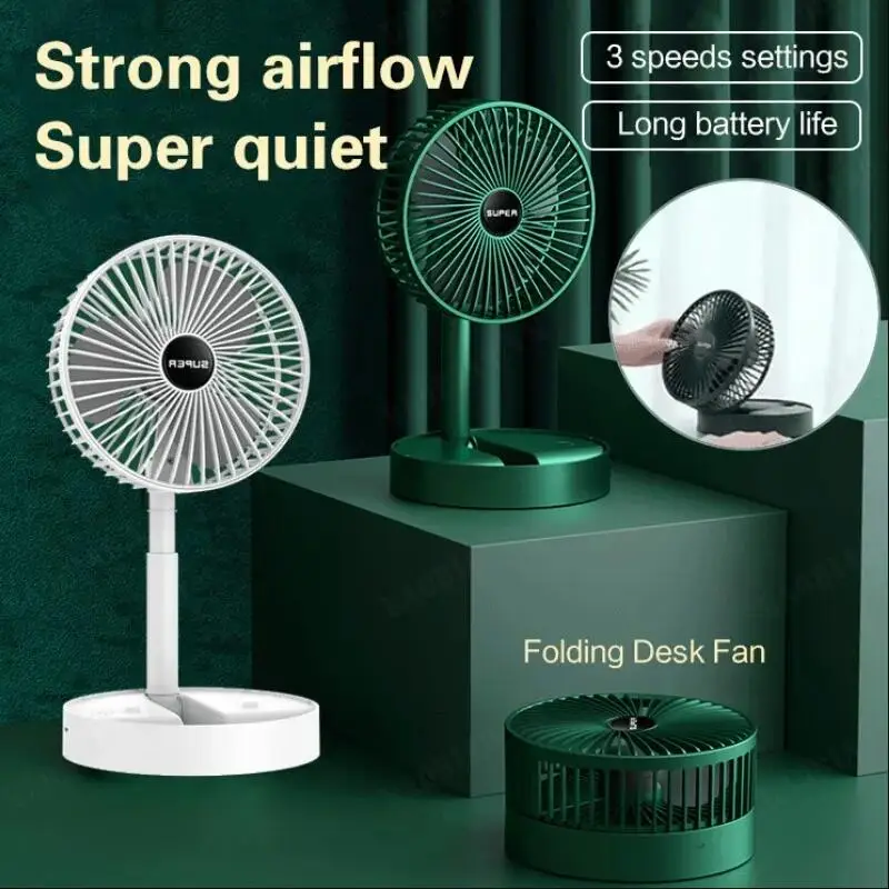 Increíble Ventilador Plegable Telescópico: Tu Compañero Fresco En Cualquier Lugar