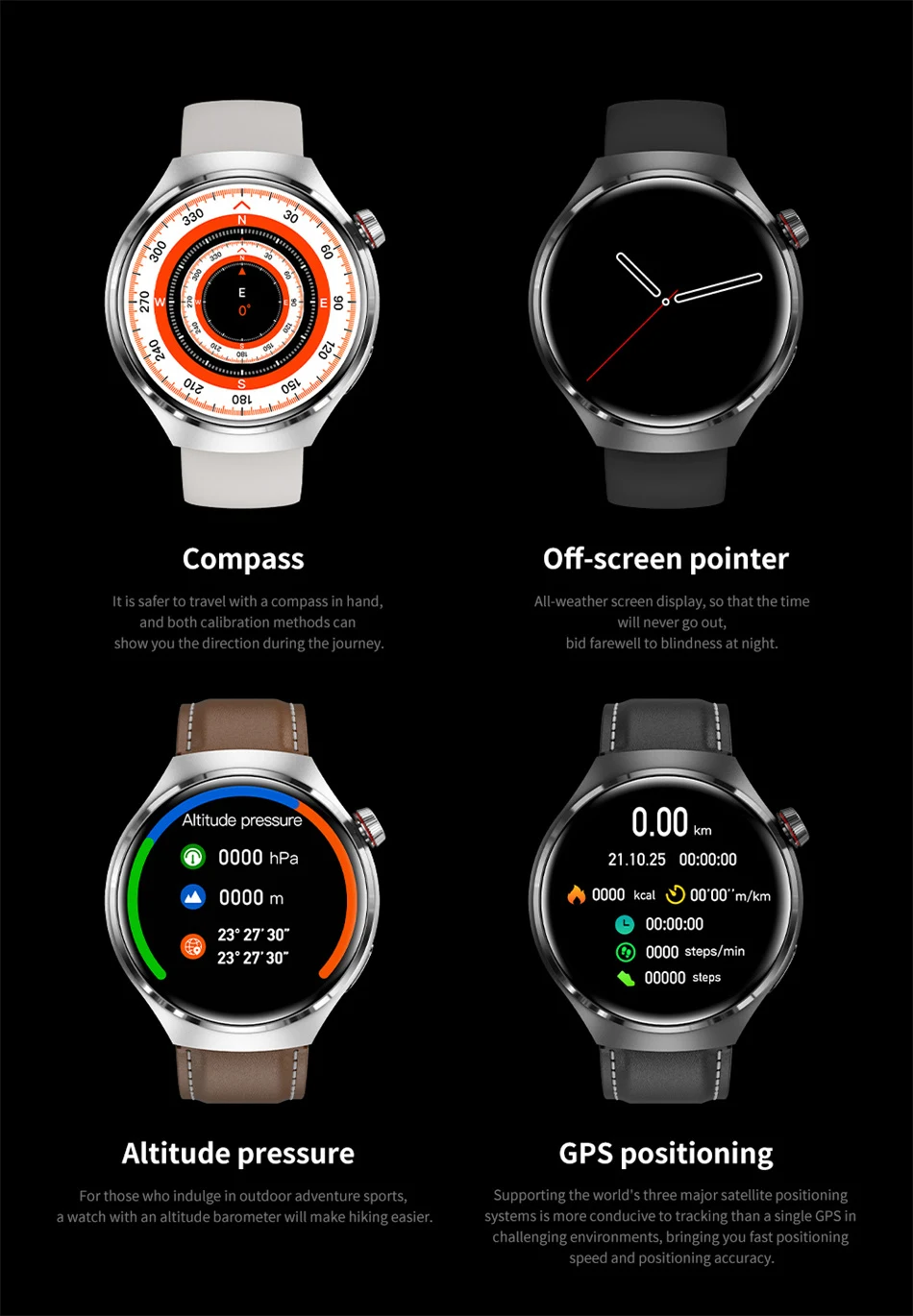 Reloj Inteligente Resistente Al Agua Con Monitor Cardíaca