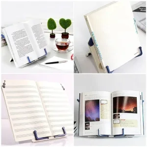 Imagen informativa: Sujetalibros plegable portátil, soporte para libros | Tiendafiable