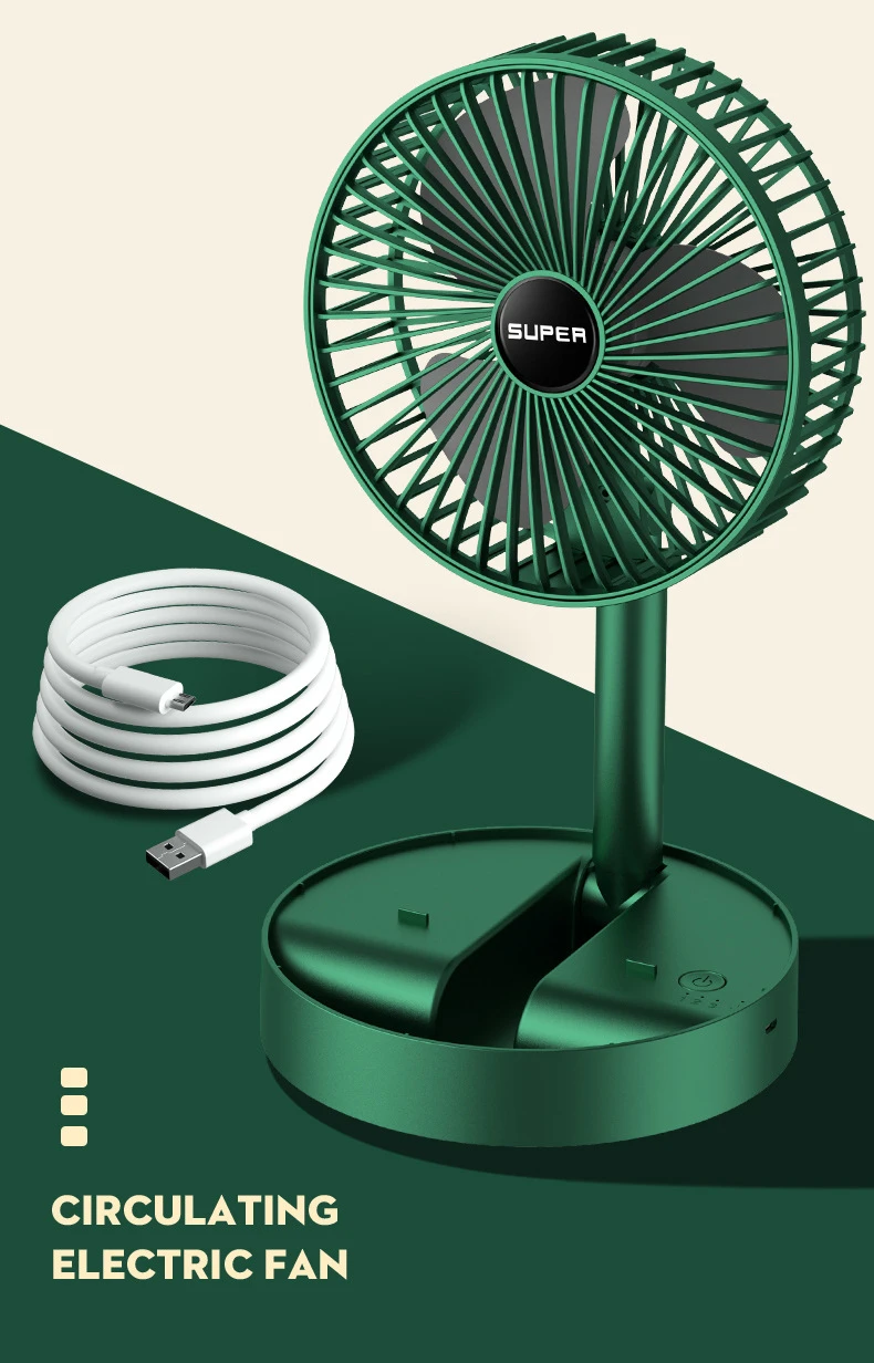 Increíble Ventilador Plegable Telescópico: Tu Compañero Fresco En Cualquier Lugar